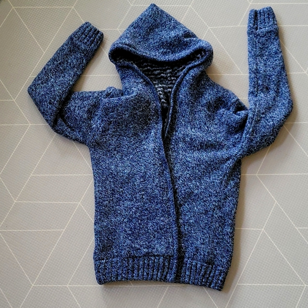 Fuzzy zip up sweater